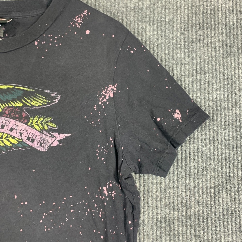 Chase Dale Earnhardt Jr T Shirt Womens M Black NASCAR Racing Beach Splatter Tee - Picture 4 of 11